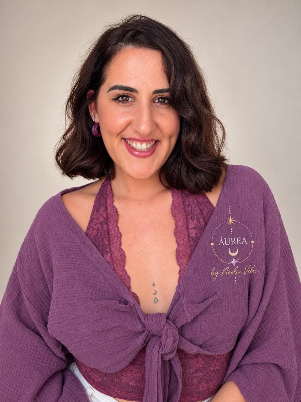 Noelia Vélez sonriendo